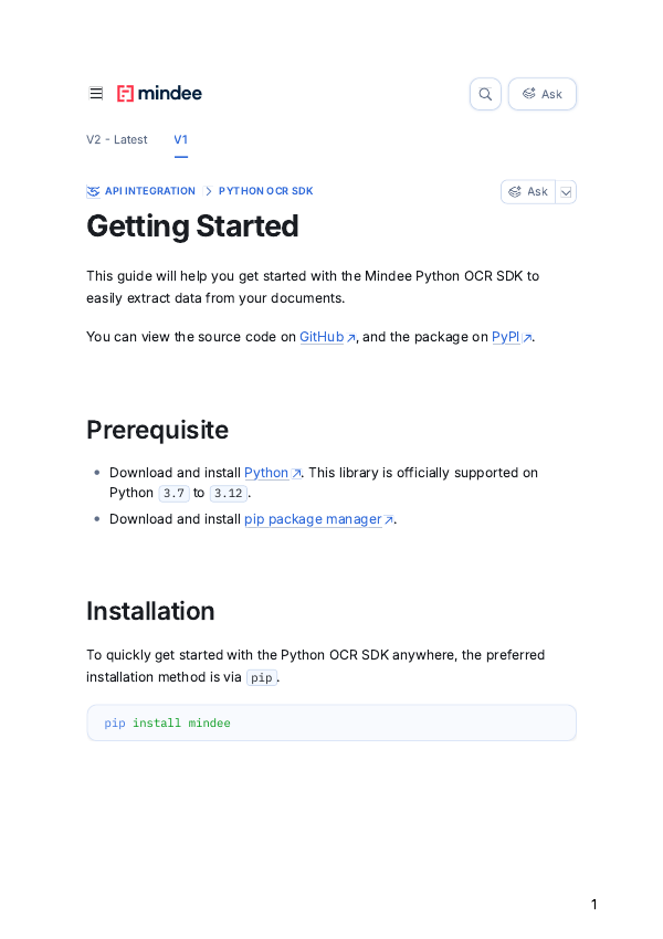 Python SDK Getting Started